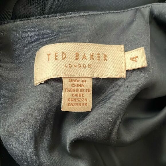 Ted Baker Aysa Romper Navy Black Size 4 - Picture 7 of 8